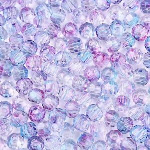Särmikäs lasihelmi pyöreä 4-4,5 mm värikäsitelty sinertävä syreeni n. 30 kpl