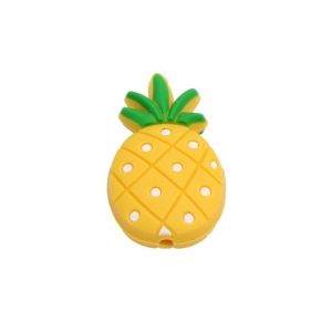 Silikonihelmi sydän ananas 32,5x19,5 mm