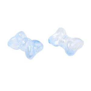 Rusettihelmi 6x10x14 mm värikäsitelty baby blue 1 kpl