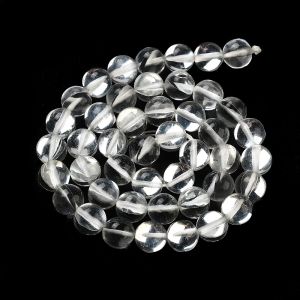 Pyöreä lasihelmi 8 mm peili hopea 10 kpl