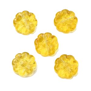Kukka lemmikki 13,5 mm kirkas värikäsitelty auringonkeltainen 5 kpl
