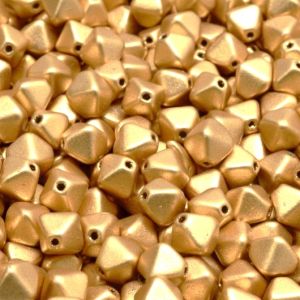 Kaksoiskartio 6 mm opaakki metallihohto mattakulta 20 kpl