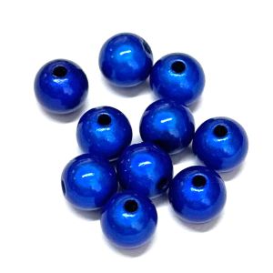 Akryylihelmi heijastava pyöreä 8 mm sininen 10 kpl