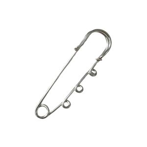 Koruneula/kilttineula silmukoilla pitkä 7,5x1,4 cm 304 terästä 1 kpl
