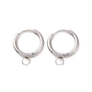 Korvakorurengas alasilmukalla 17x2 mm terästä teräksenvärinen 1 pr