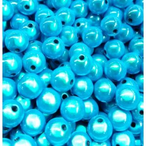 Akryylihelmi heijastava pyöreä 4 mm turkoosi n. 100 kpl