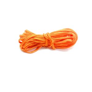 Soutache litteä satiininauha ompelu-uralla 2,5x1mm n. 4-5 m vyyhti oranssi