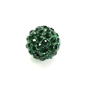 Shamballa-helmi 10 mm smaragdinvihreä 1 kpl