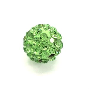 Shamballa-helmi 10 mm peridootinvihreä 1 kpl
