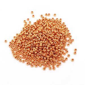 Siemenhelmi 8/0 Tsekki metallihohto punakullanvärinen 10 g