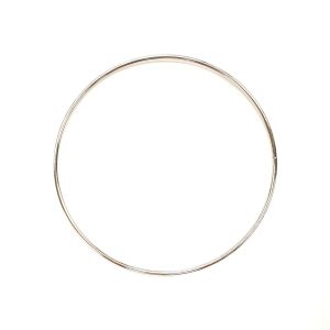 Metallirengas/kehikko pyöreä hopeanvärinen 12 cm 1 kpl