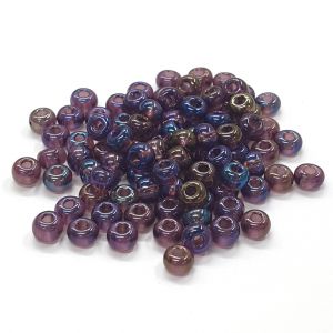 Siemenhelmi 6/0 Tsekki kirkas sateenkaari ametisti 10 g