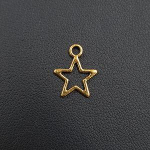Metallimaskotti tähti kullanvärinen 14,5x12 mm
