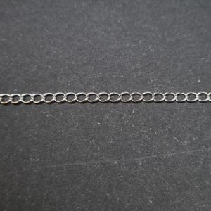 Panssariketju 4x3 mm hopeoitu 10 cm