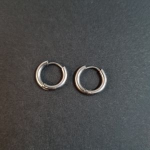 Korvakorurengas 15x2,5 mm terästä teräksenvärinen 1 pr