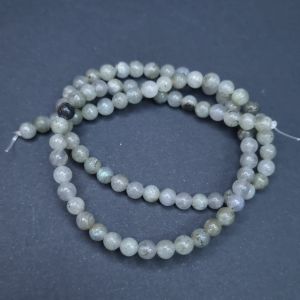 Tukkuerä kivihelmi pyöreä 4 mm labradoriitti n. 40 cm nauha