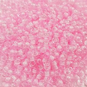 Siemenhelmi 10/0 Tsekki kiilto/kirkas sisäväri kirkas helmiäispinkki 10 g