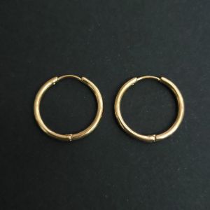 Korvakorurengas 20x2 mm terästä kullanvärinen 1 pr