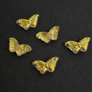 Perhonen 8x14,5 mm kullankeltainen AB 5 kpl