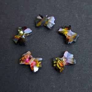 Kiinalainen kristallihelmi rusetti 7x10 mm burgundy AB 5 kpl