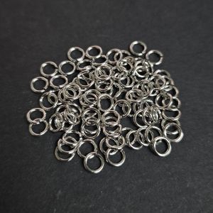 Välirengas avattava pyöreä platinanvärinen
