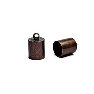Nauhanpääte liimattava holkki 5x10 mm antiikkikuparinvärinen 4 kpl