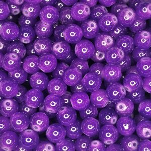 Pyöreä lasihelmi läpikuultava pintaväri n. 8 mm tumma violetti 25 kpl