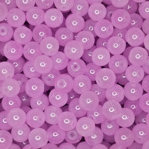 Pyöreä lasihelmi läpikuultava pintaväri n. 8 mm syreeni liila 25 kpl