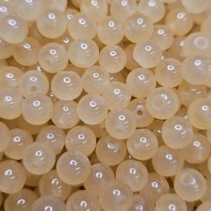 Pyöreä lasihelmi läpikuultava pintaväri n. 8 mm hunaja 25 kpl