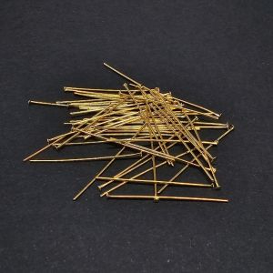 Korupiikki tasapää 18k kullattu 2.5 cm 48-50 kpl