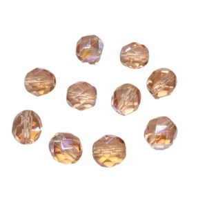 Särmikäs lasihelmi sateenkaari tumma persikka