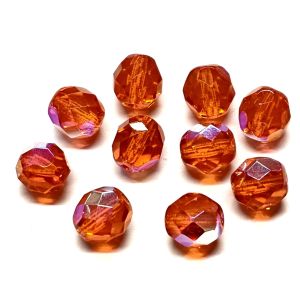 Särmikäs lasihelmi sateenkaari oranssi