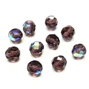 Särmikäs lasihelmi sateenkaari tumma ametisti