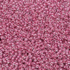 Siemenhelmi 8/0 Tsekki kirkas sisäväri tumma pinkki 10 g