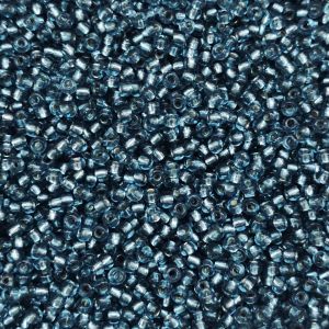 Siemenhelmi 8/0 Tsekki hopeasisus petrooli (V) 10 g