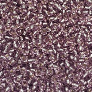 Siemenhelmi 6/0 Tsekki hopeasisus kylmä roosa (V) 10 g