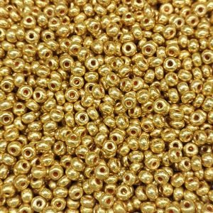 Siemenhelmi 6/0 Tsekki metallihohto keltakulta 10 g