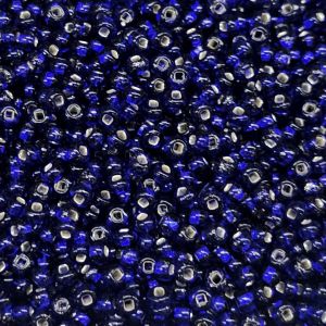 Siemenhelmi 6/0 Tsekki hopeasisus tumma koboltti 10 g