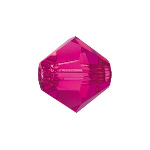 Preciosa® MC Bead Rondelle 4 mm Fuchsia 10 kpl