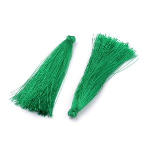 Tasseli premium 7-8 cm pitkä, 0,8-0,9 cm paksu, smaragdinvihreä 1 kpl
