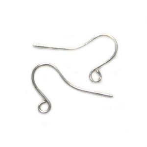 Avokorvakorukoukku pieni hopeoitu 10 pr