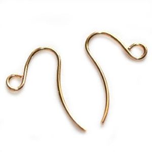 Avokorvakorukoukku pieni kullattu 10 pr