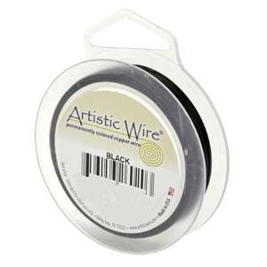 ARTISTIC WIRE® kuparilanka 0,5 mm/24gauge musta puola 20 yds (18,2 m)