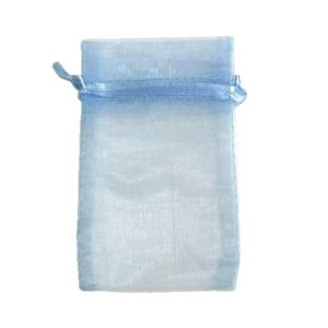 Tukkuerä organzapussi baby blue n. 12x7 cm n. 100 kpl