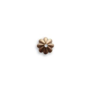 Vintaj Natural Brass™ kalotti "daisy" 6 mm 1 kpl