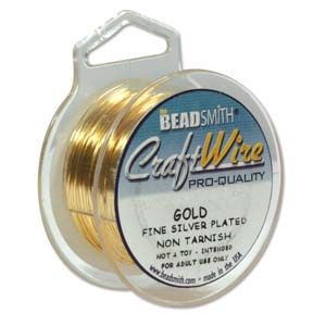 CRAFT WIRE® kuparilanka 0,4 mm/26gauge gold non tarnish puola 15 yds (13,7 m)