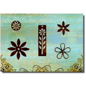 Vintaj Natural Brass™ maskottisetti kukat 5 kpl