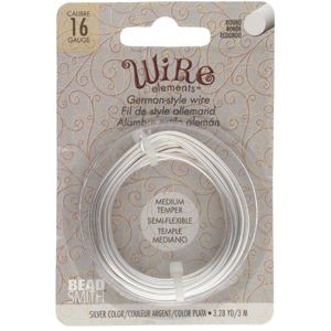 WIRE Elements® kuparilanka 1,2 mm/16gauge silver color 3 m