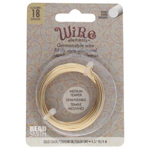 WIRE Elements® kuparilanka 1,0 mm/18gauge gold color 4 m