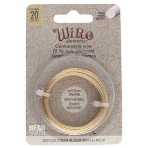 WIRE Elements® kuparilanka 0,8 mm/20gauge gold color 6 m